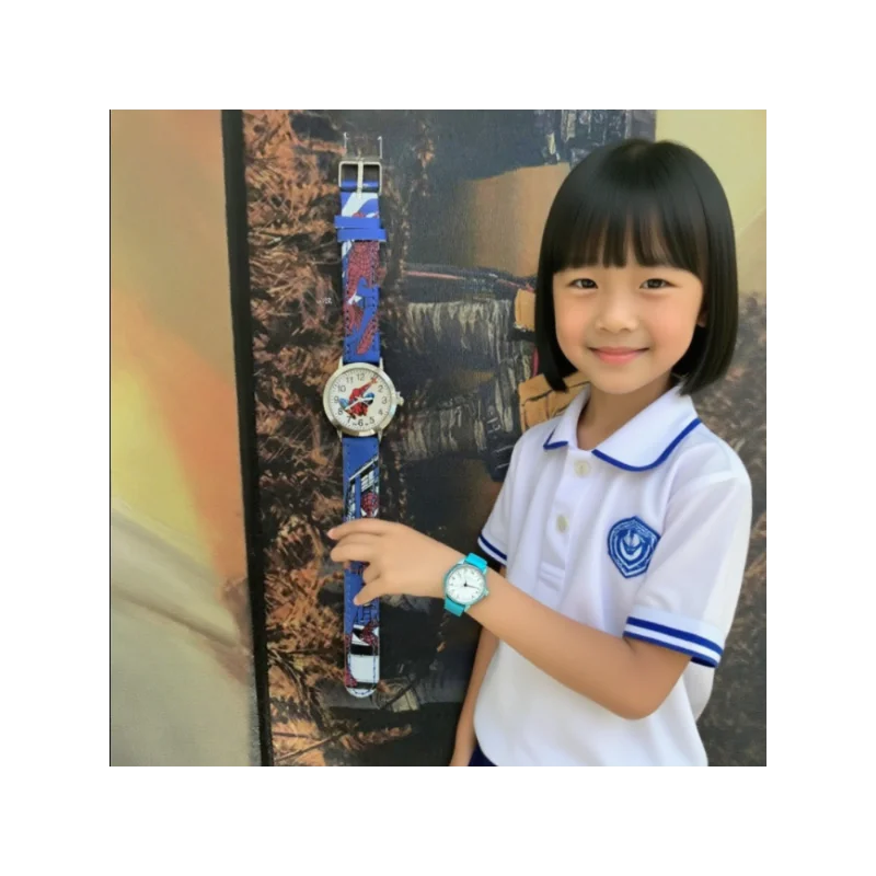 

Hot Selling Spider Man Children's Watch for Boys Aged 1-15 Cartoon Children's Watch Clock