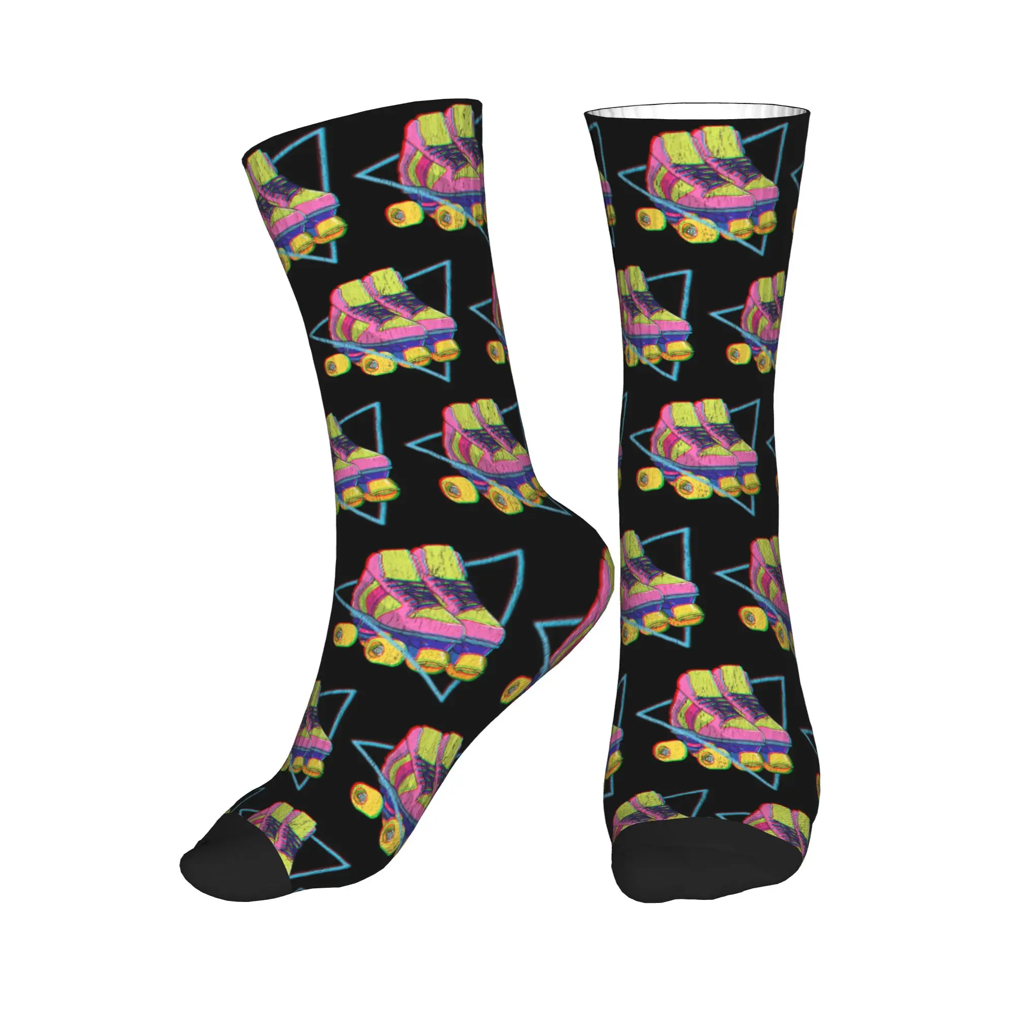 

Всесезонные ретро-роликовые коньки, красочные спортивные носки средней длины, влагоотводящие носки-гольфы, повседневные носки для мужчин и женщин