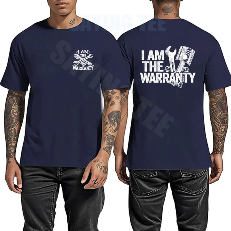 Ich bin der Garantie-Mechaniker für Rennwagen-Teile – Lustiges Mechaniker-T-Shirt im Y2K-Stil – Mechaniker-Papa-T-Shirt mit Spruch im Taschenformat – Herrenbekleidung Oberteil – Detail 8