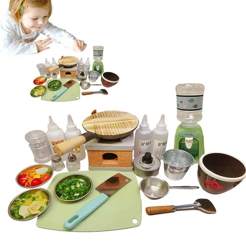 

Cooking Set For Kids Pretend Play Real Cooking Utensils For Kids Frying Pot Real Food Cooking Tools With Mini Stove Burner For