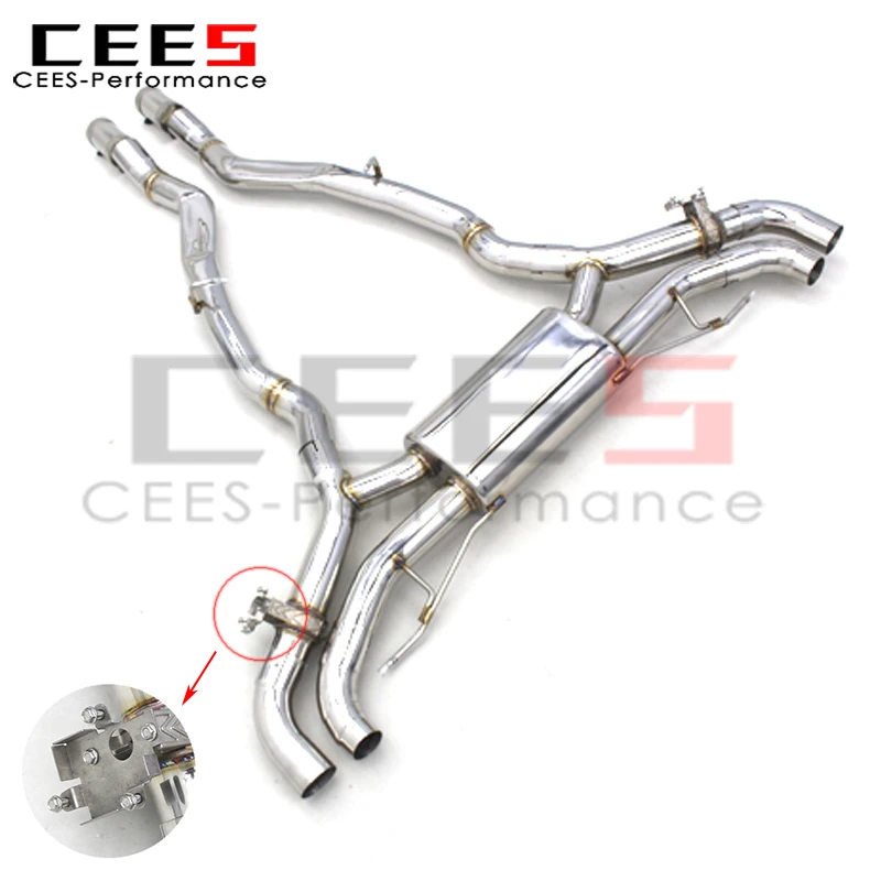 

Cees для BMW X5 G05 4.4T 2019-2023, ось-задняя выхлопная система из нержавеющей стали, глушитель, улучшенный спортивный звук, выхлоп