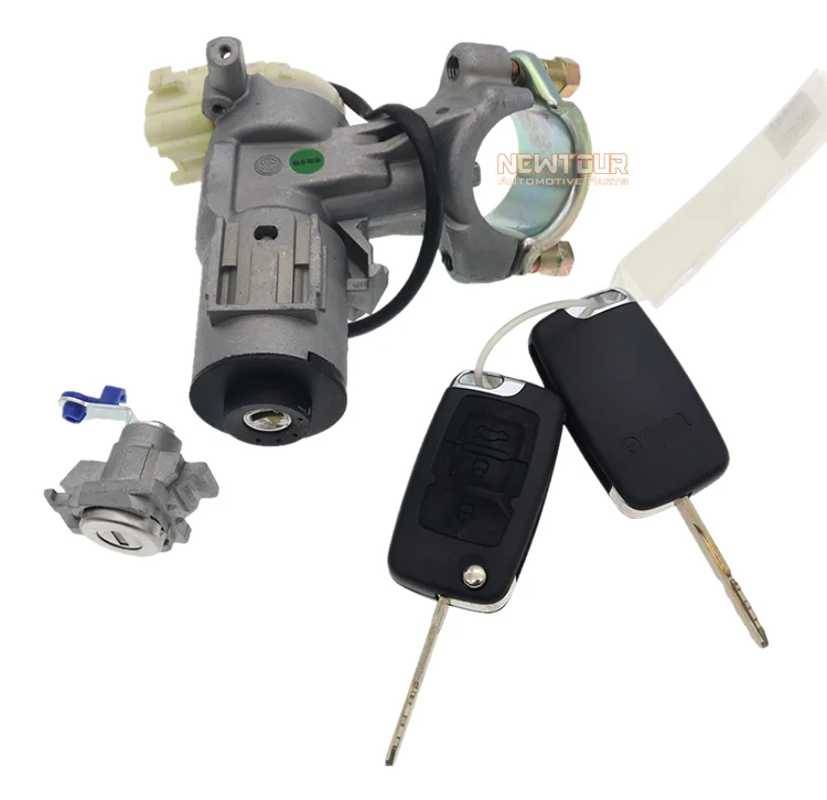 EC715 EC718 auto spare parts repuestos full set door lock Ignition Lock Cylinder with key for GEELY Emgrand EC7