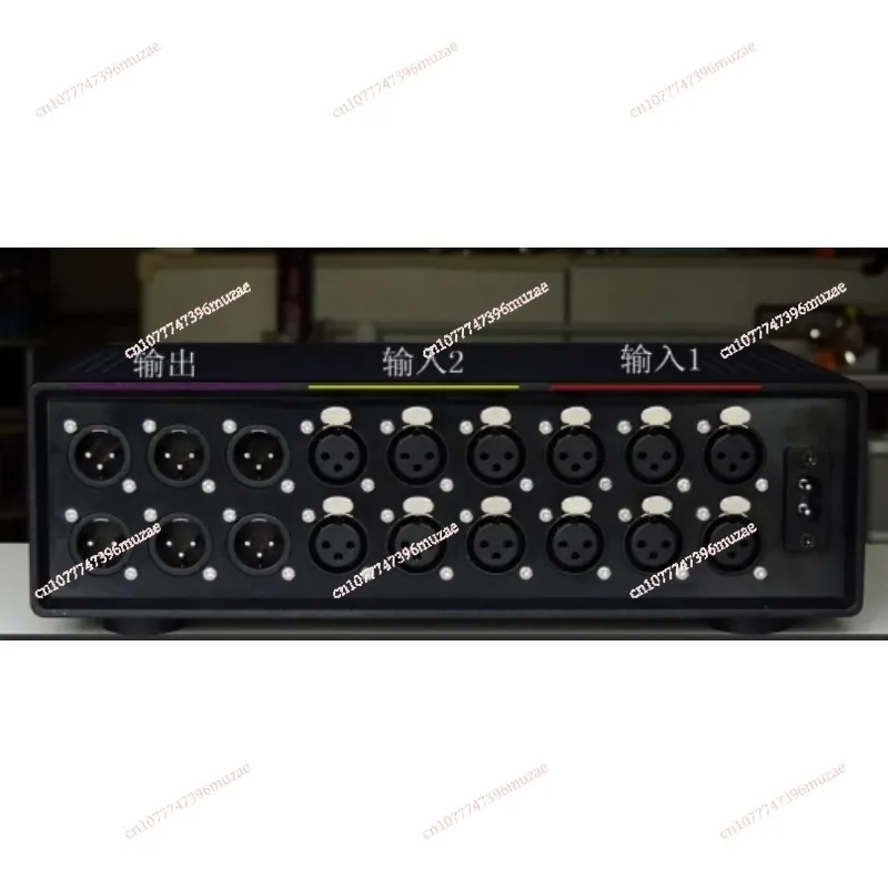 5.1 Channel (6 Channel) Fully Balanced XLR XLR Stereo Audio Switcher 2 in 1 Out/1 in 2 Out