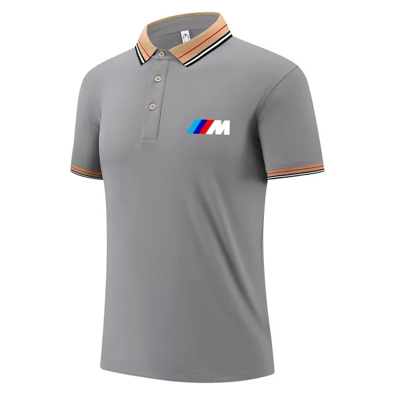 

BMW Short-sleeved Men's and Women's T-shirts Lapel POLO Shirts Summer Sports Racing Joint Half-sleeved BMW Sales Overalls