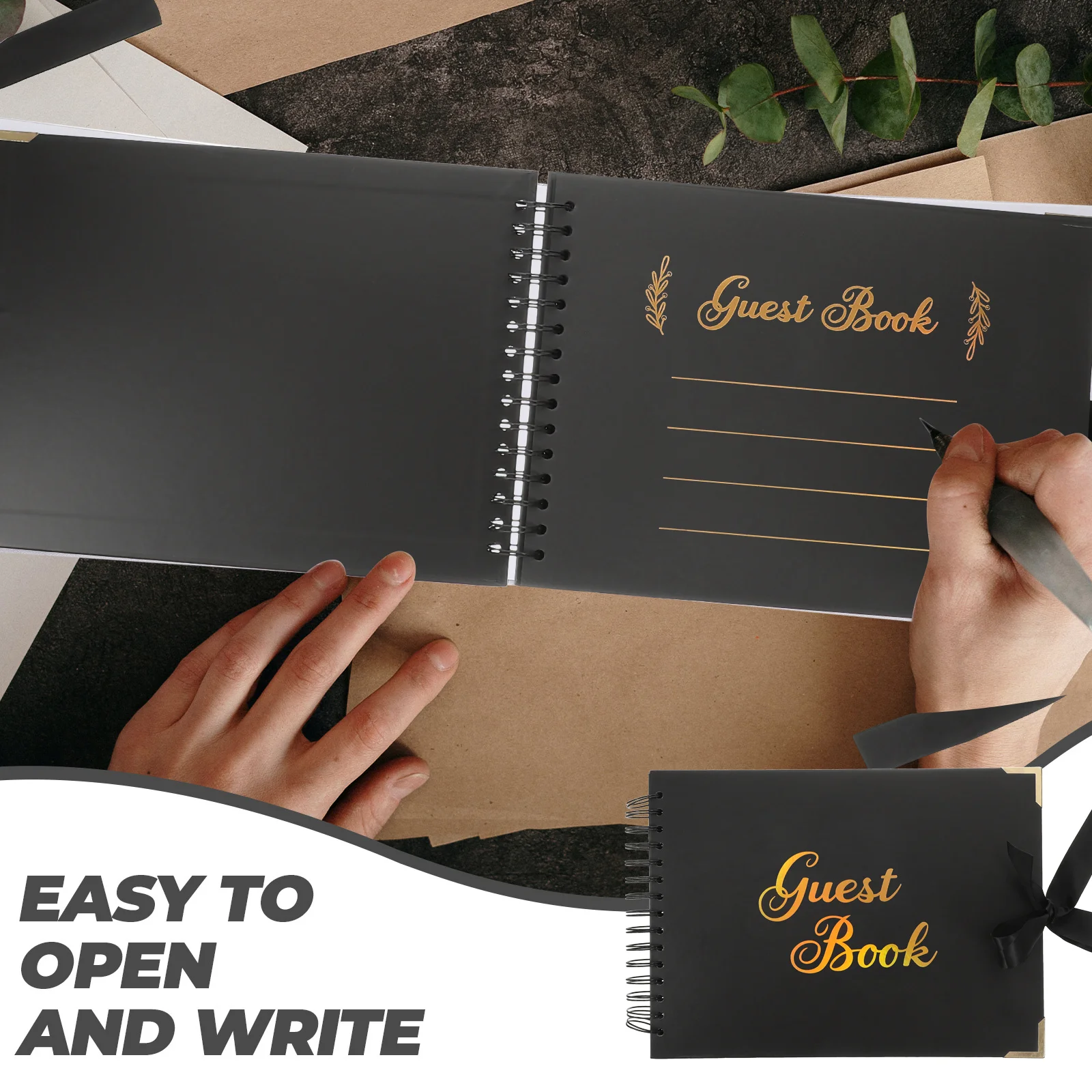 

Sign In Book Graduation Guest Signature Record Rustic Design Party Favor Memory Keepsake For Grad Bridal Shower Event