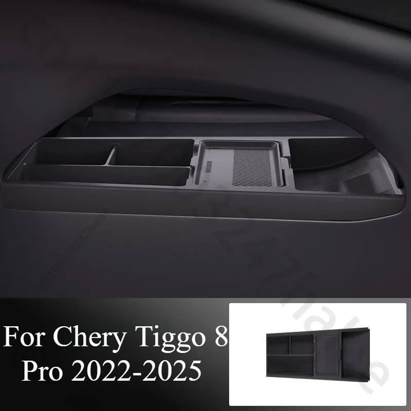 Center Console Lower Storage Box ABS Organizer Non Slip Anti Rattle No Drill Fit Accessories For Chery Tiggo 8 Pro 2022-2025