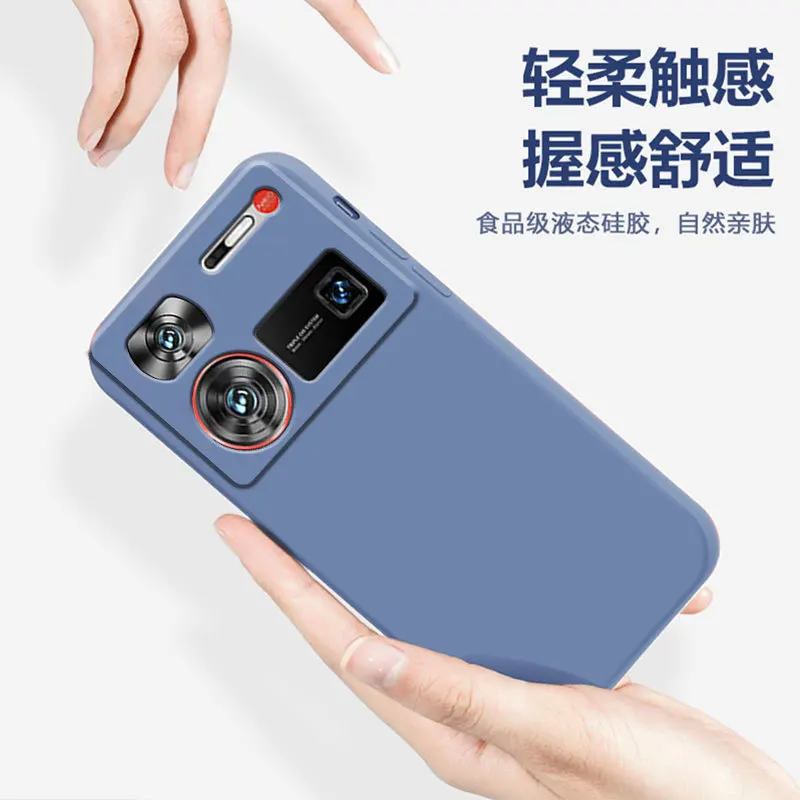 

Liquid Silicone Phone Case for nubia Z70 Ultra Z60 Ultra Shockproof Full Coverage Soft Protective Cover for Mobile Phones