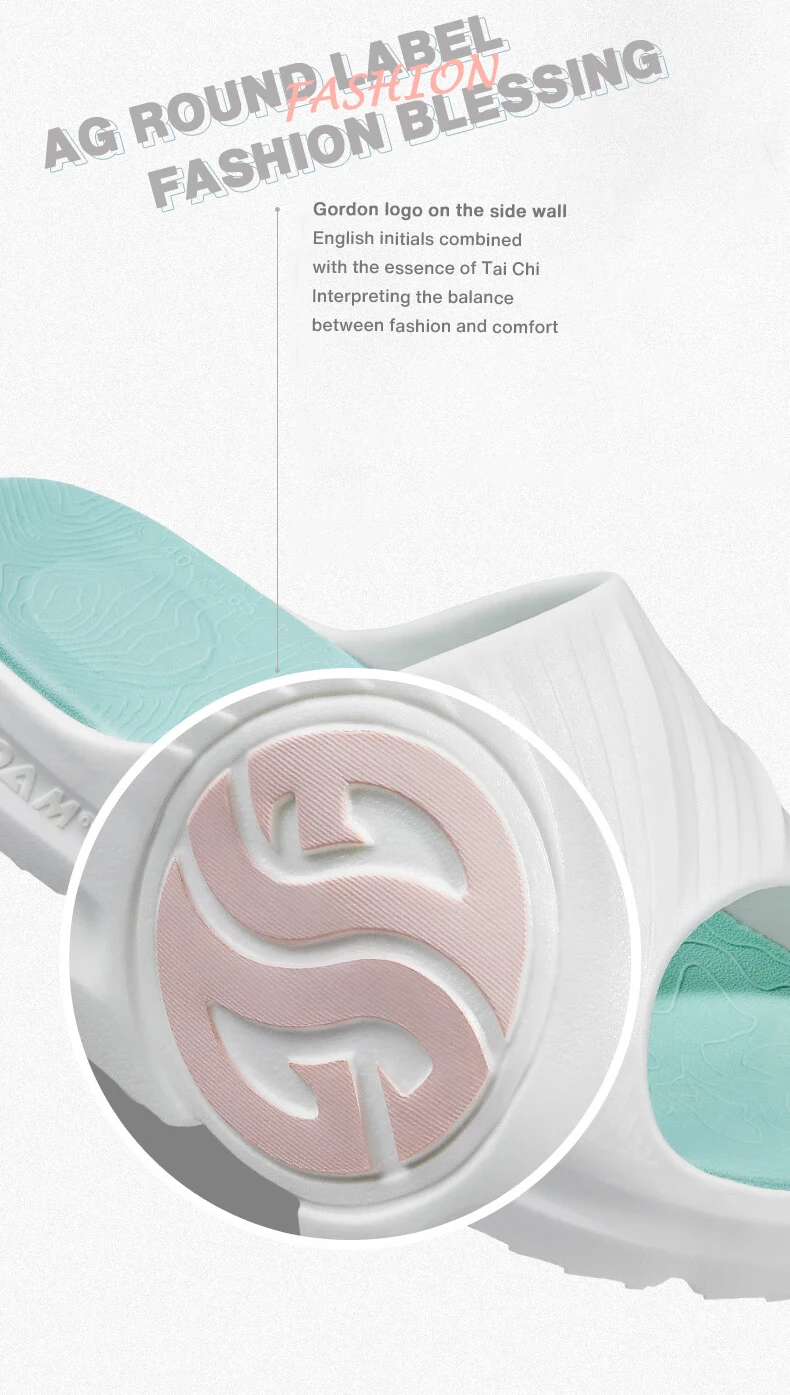 361 Degrees Damen AG Outdoor-Sport-Oberbekleidung mit dicken Sohlen, Strand, lässige Sandalen, Hausschuhe, Sportbekleidung, Paar-Hausschuhe 682126702 F – Detail 8