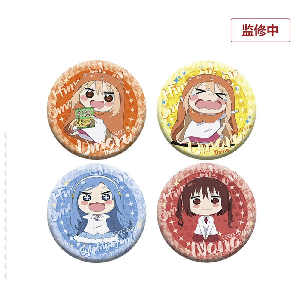 Anime Himouto! Umaru-chan Doma Umaru Nanan Ebina Tachibana Sylphynford Cosplay Badge Pin SPTE Tinplate Brooch Accessories