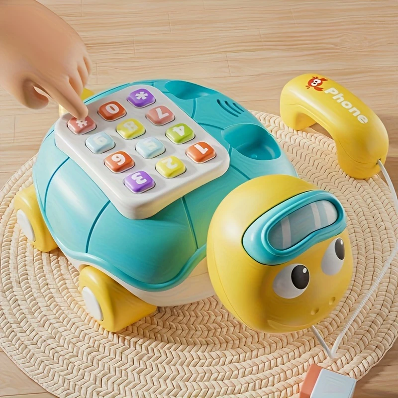 Multifunctional turtle-themed phone with various game modes, suitable for both men and women, and features music and light funct