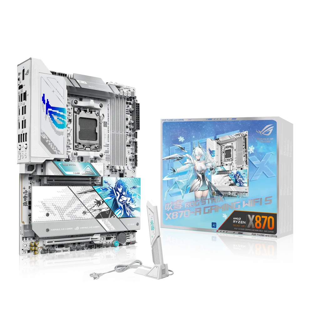 2025 ROG STRIX X870-A GAMING WIFI S AM5 X870 Esports Desktop PC Gaming Motherboard 3x M.2 PCIe5.0 256GB RAM 4x DDR5 E-ATX SATA