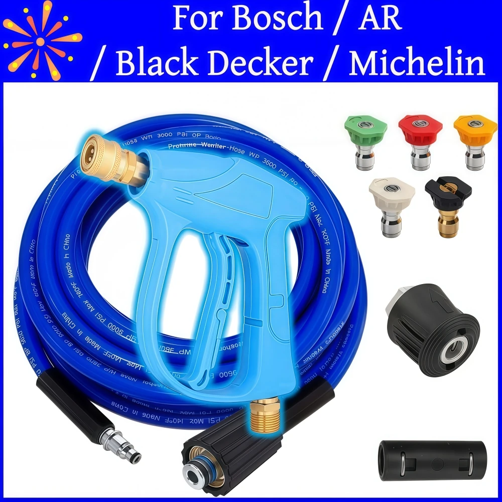 5~20m 6090psi Kink Resistant Hose High Pressure Cleaning Machine Hose Car Washer Hose Water Cleaning Extension Hose For Bosch AR
