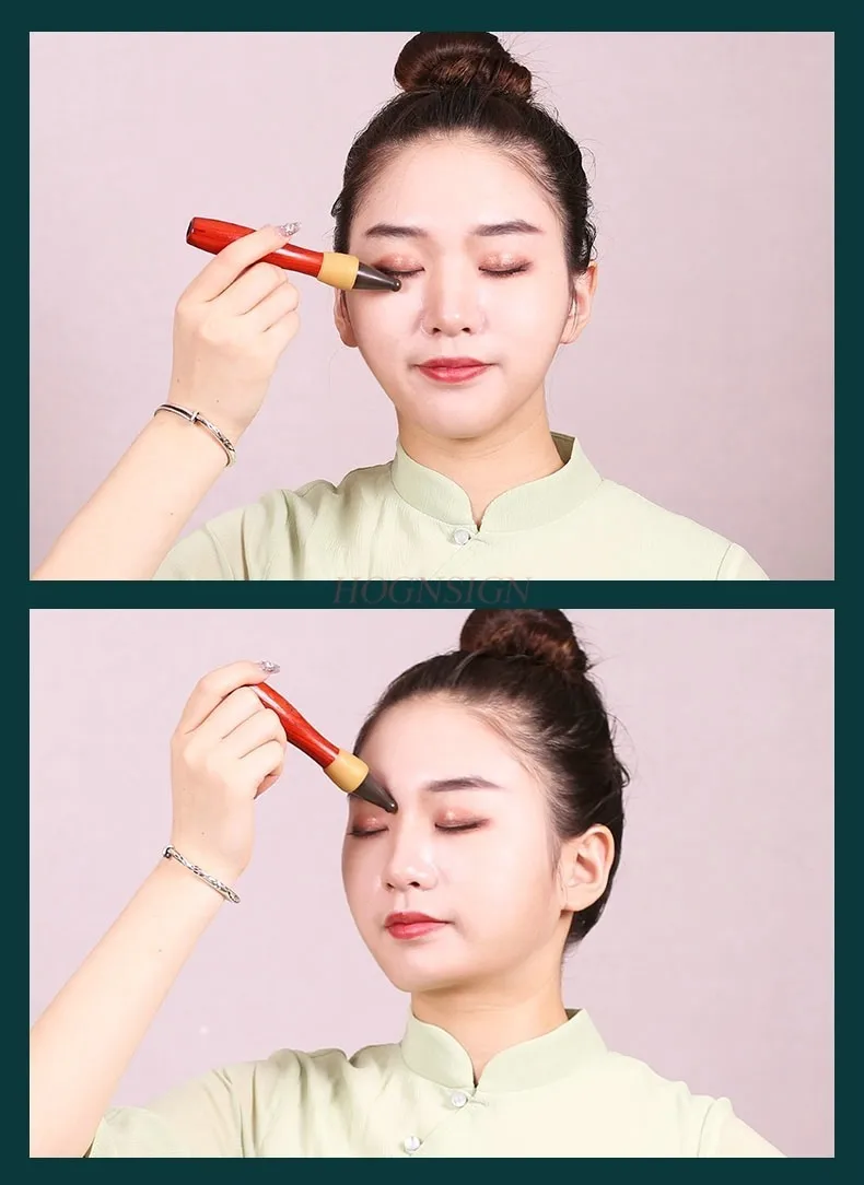 Bianstone meridian point acupuncture pen rib stick beauty instrument face facial rib stick massage lift import special