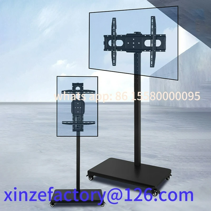 

Customizable Universal TV Floor Stand for 32-65 Inch TV 360 Degree Swivel Heavy Duty Steel Base