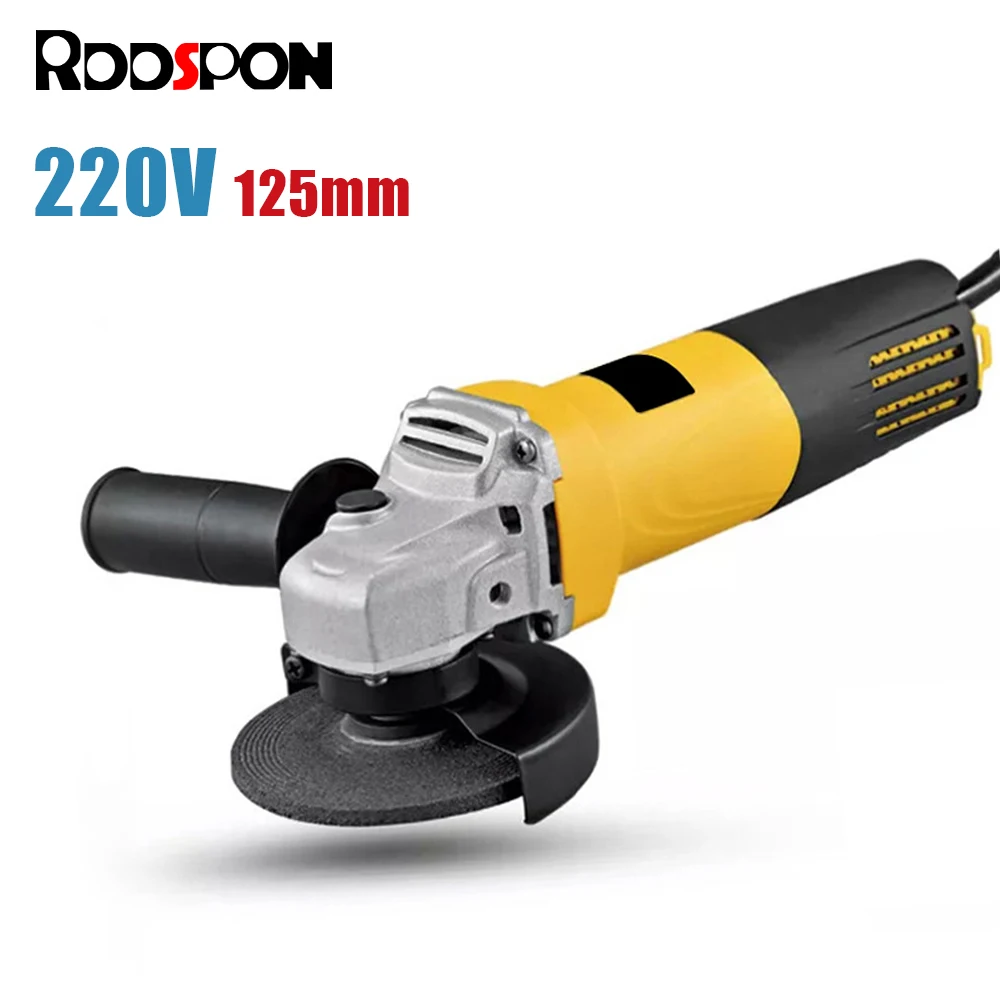 220V Electric Angle Grinder 125mm 1050w 6-Variable Speed 11000RPM for Cutting Grinding Machine Polishing Metal Angular Machine