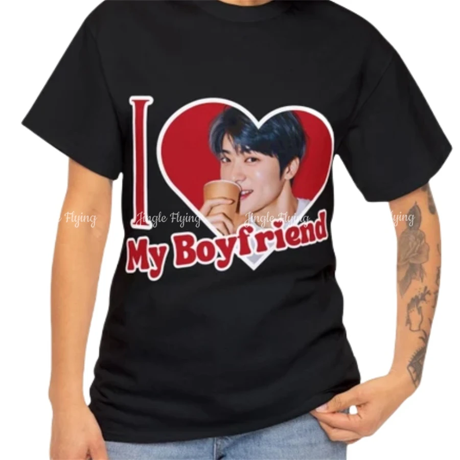 Jaehyun I Love My Boyfriend Shirt regalo per donna e uomo t-Shirt personalizzata Unisex