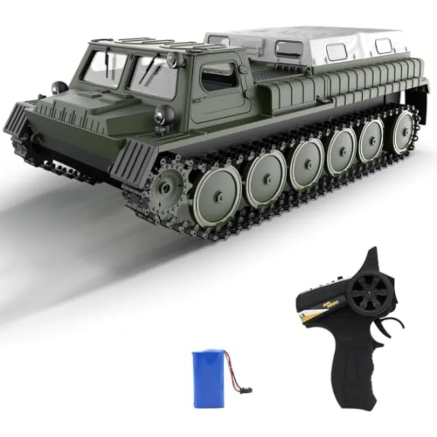 リモコン戦車軍用輸送車両 2.4G クローラーカー RC オフロード陸軍装甲トラック 全地形対応 大人向けおもちゃ