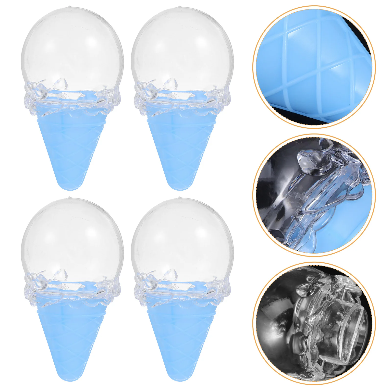 

8Pcs Ice Cream Cone Candy Boxes Plastic Favor Boxes Party Treat Holders Shower Birthday Party Decoration Storage