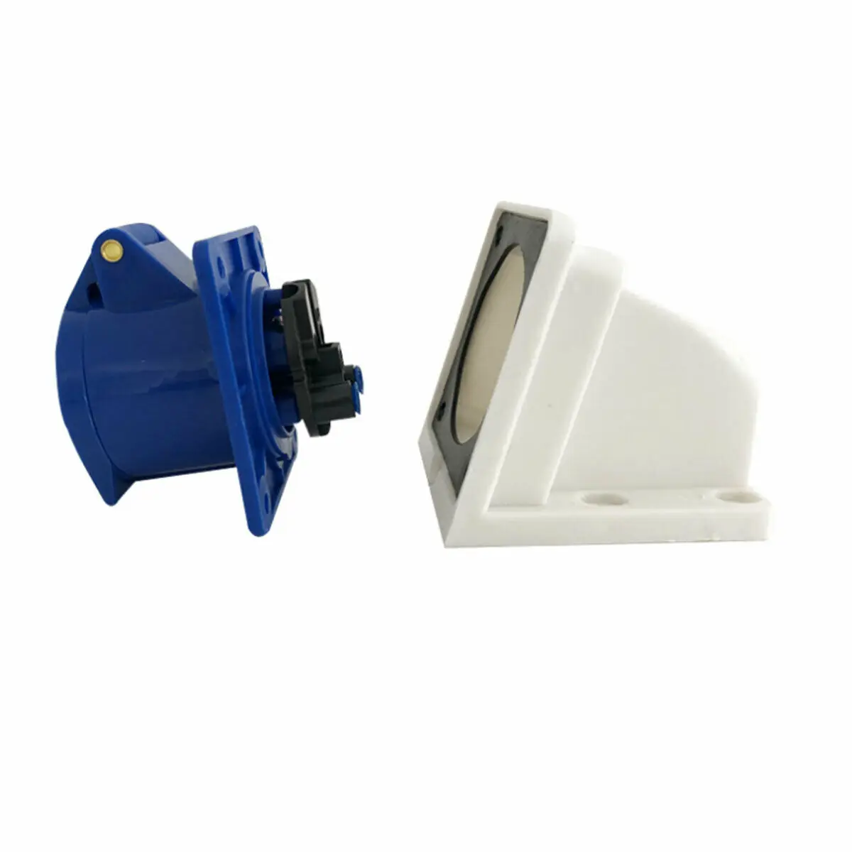 Caravan Mains Socket Surface Mounted Inlet 16amp 220 Volt Complete With Waterproof Flap For Caravan Motorhomes Refrigerated Vans