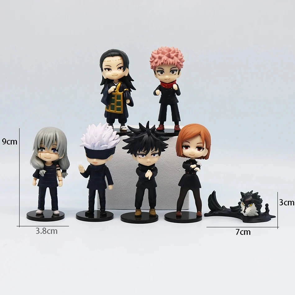 مجموعة شخصيات الأكشن الأصلية من Figuarts Mini Jujutsu Kaisen - Gojo Satoru Mahito Getou Suguru Itadori Fushiguro - Anime Coll