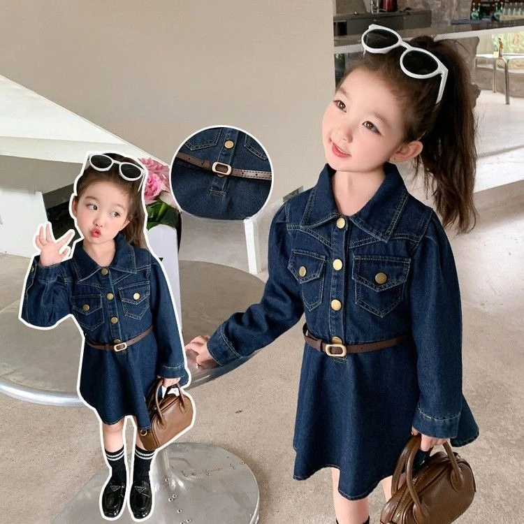 roupas-infantis-para-meninas-vestido-de-jeans-para-primavera-e-outono-vestido-simples-de-cor-solida-com-estilo-primaveril