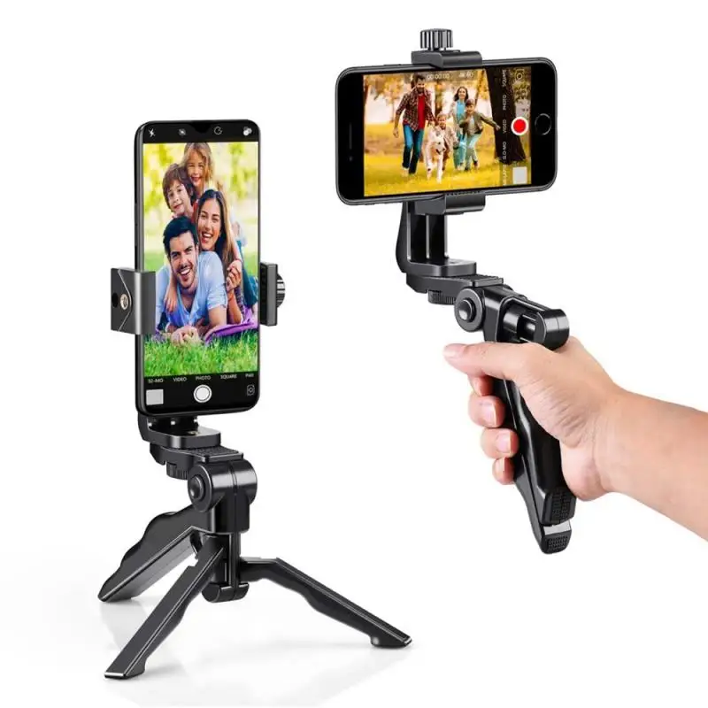 Handheld Grip Stabilizer Phone Tripod Holder Selfie Stick Handle Holder Stand For Dropshpping