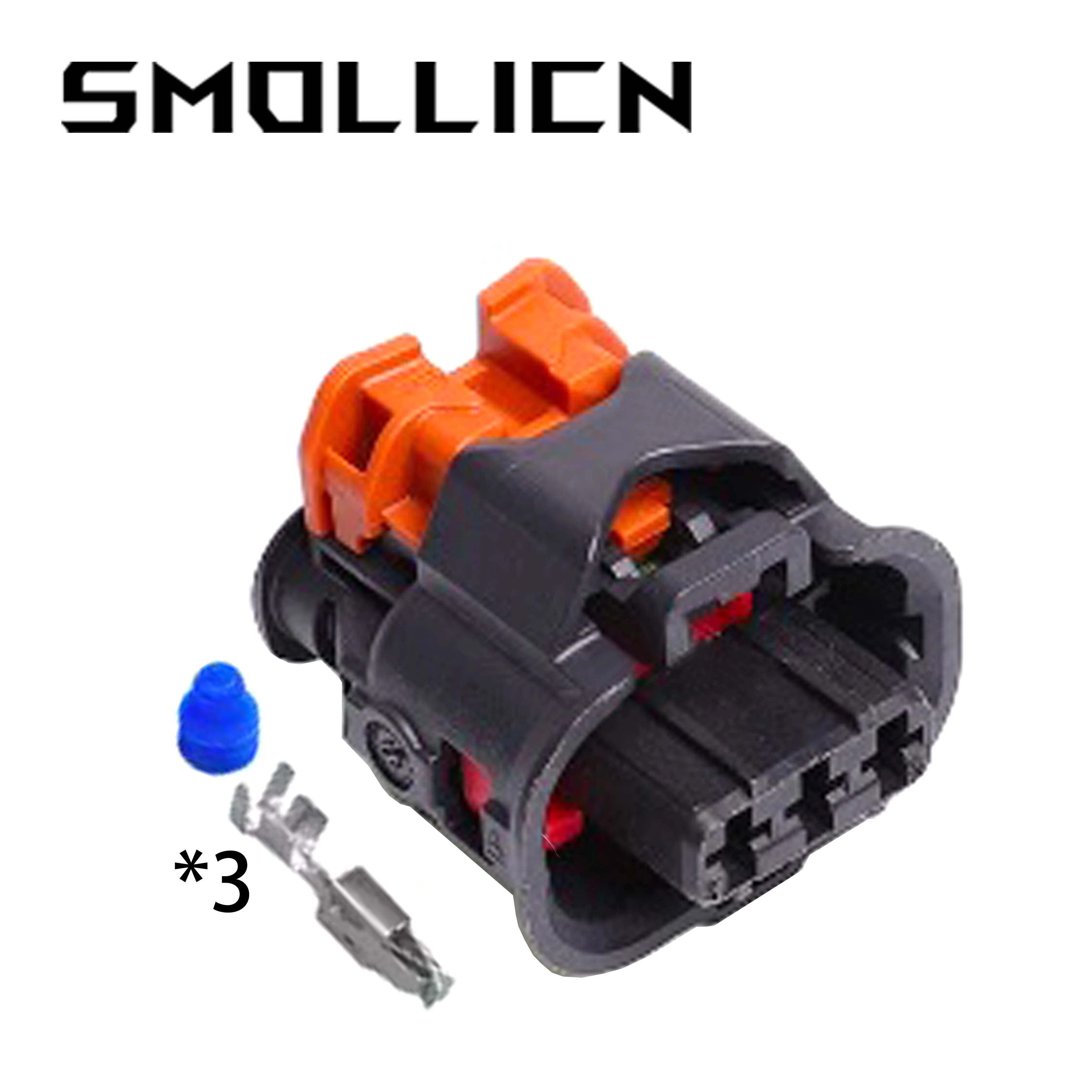 1/5/10/20/50 Sets 3 Pin 13801763 Female Automotive Connector Engine Ignition Coil Plug F872100 For Citroen Peugeot