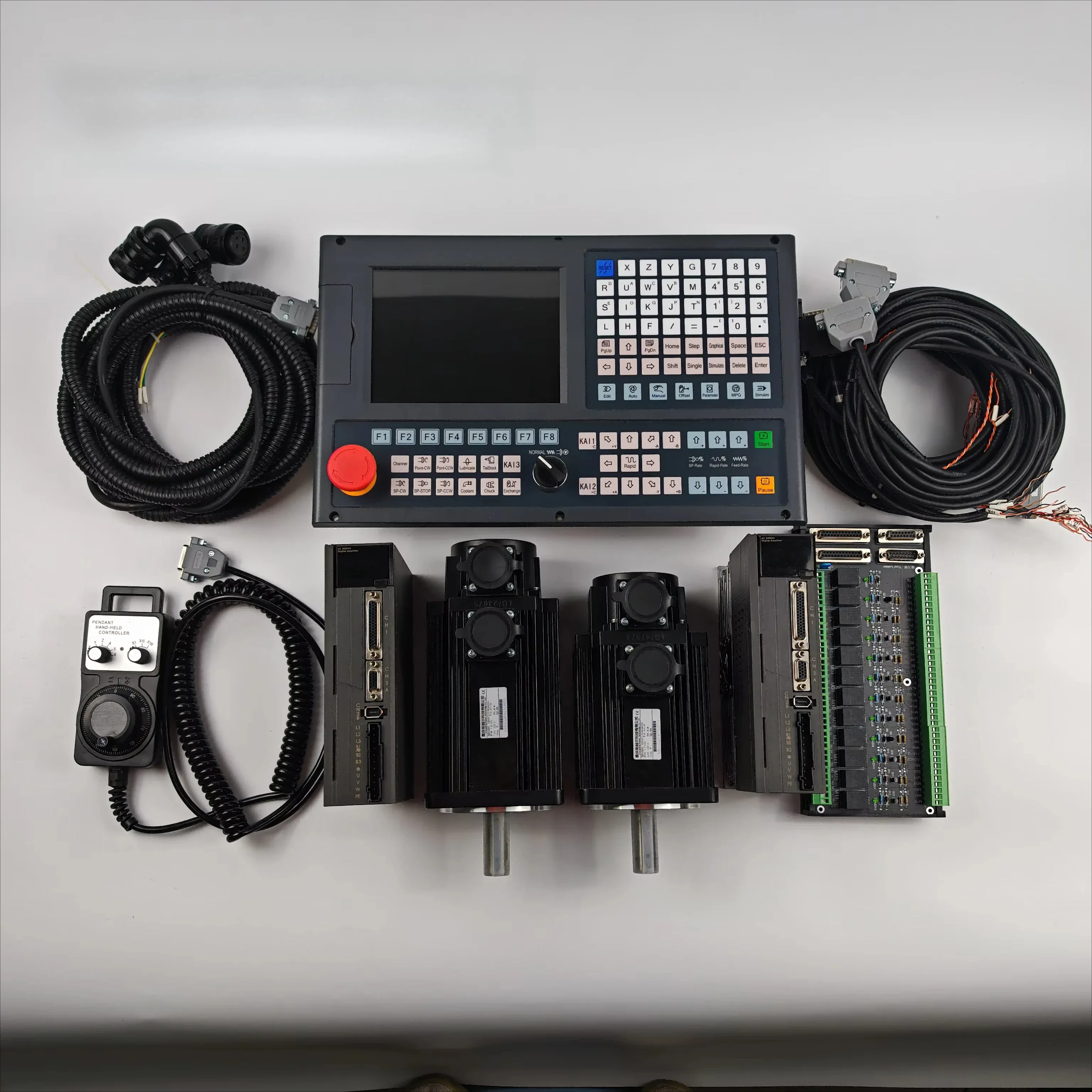 Siyuer 998Ta 2 Axis Absolute CNC Turning Lathe Controller With Servo Kit Used for  Machine Tool Lathe Milling Grinding Machine