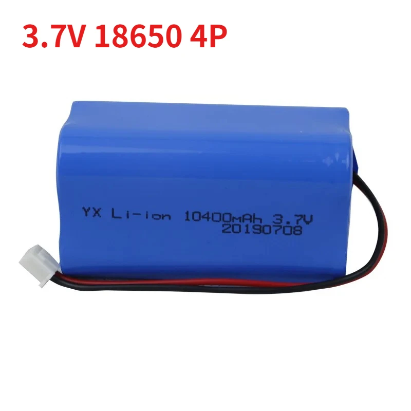

3.7V 18650 4P Battery Pack for Fishing Light LED Emergency Lights Miner's Lamps Electric Equipment Loudspeaker with XH 2.54 Plug
