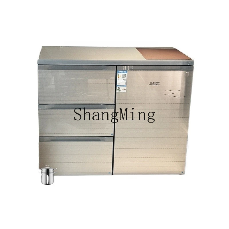 

ZYY household drawer cabinet small apartment embedded low refrigerator