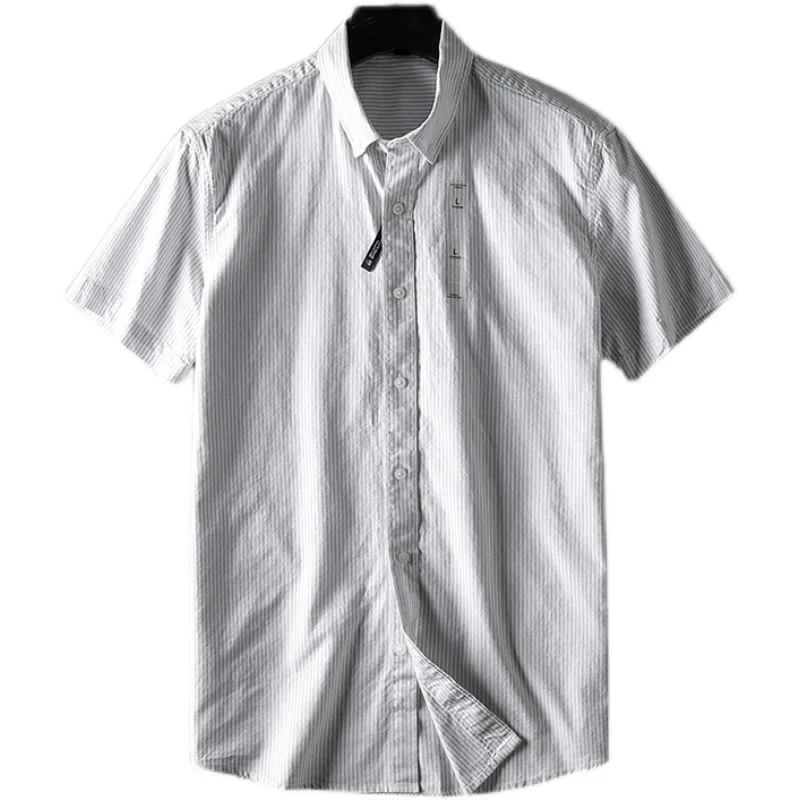 

Мужская летняя ткань Ox ort Sve irt Casual Commute Faion Cotton Pure Waed Stand Fit M Faion Ci Sle