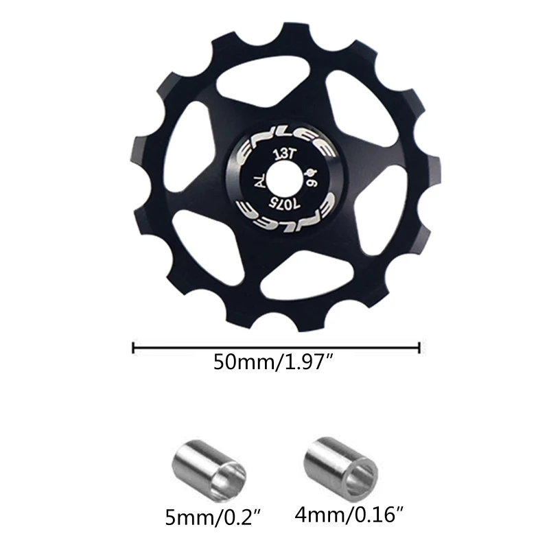 

Bike Rear Derailleurs Jockeys Wheel 13T Steel Bearing Pulleys Bike Guide Roller Dropship