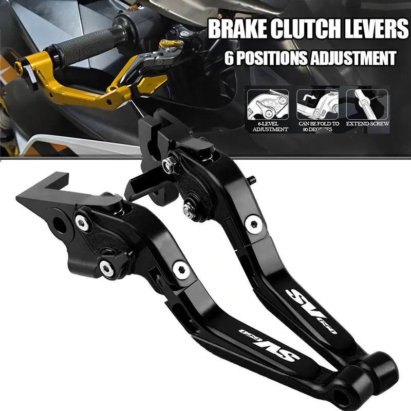 

For SV 650 SV 650S SV650 SV650S KATANA 1999-2009 Motorcycle CNC Accessories Folding Extendable Brake Clutch Levers Adjustable Ha