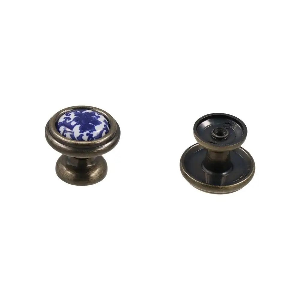 

Flowers Ceramic Fashion Creative Blue And White Furniture Drawer Knobs Door Handle Pull Handles Dresser Cabinet Handles