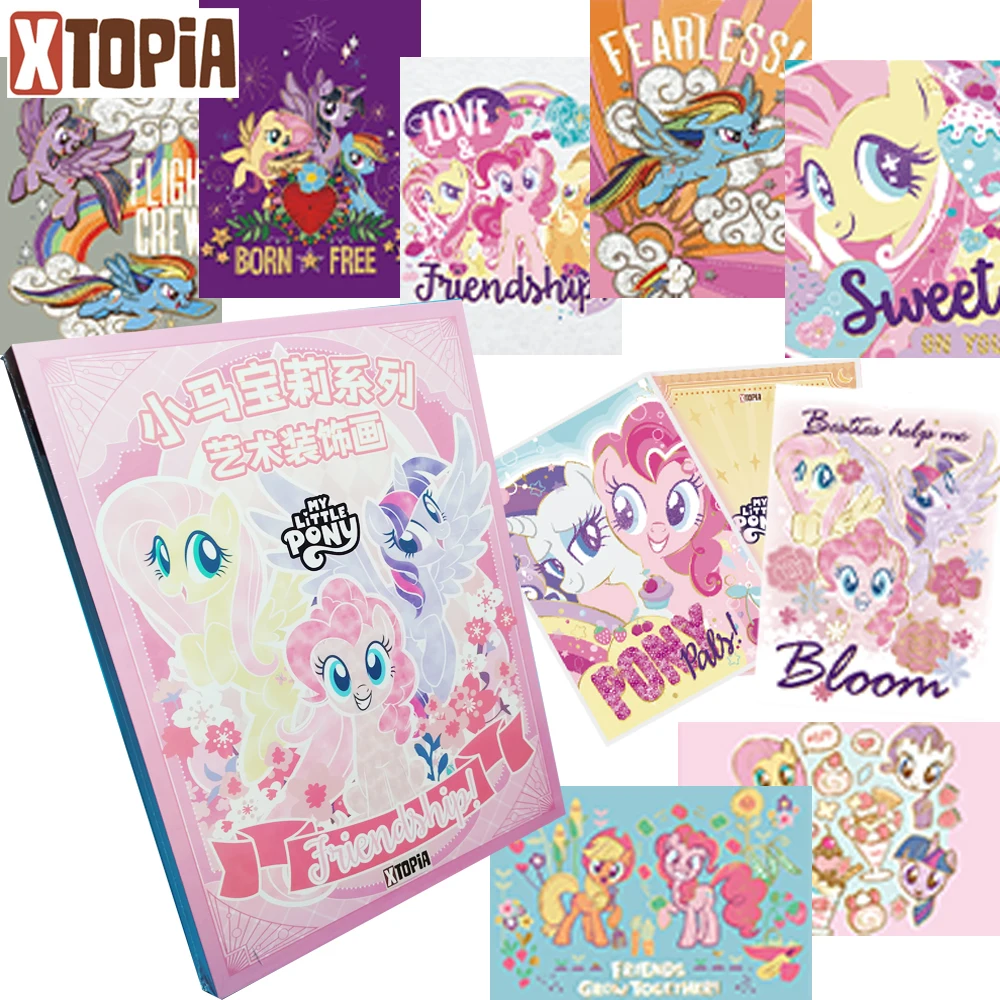 

Коллекция карточек A4 XTOPIA My Little Pony: Твайлайт Спаркл, Флаттершай – Вечная дружба. Художественные подарки-украшения.