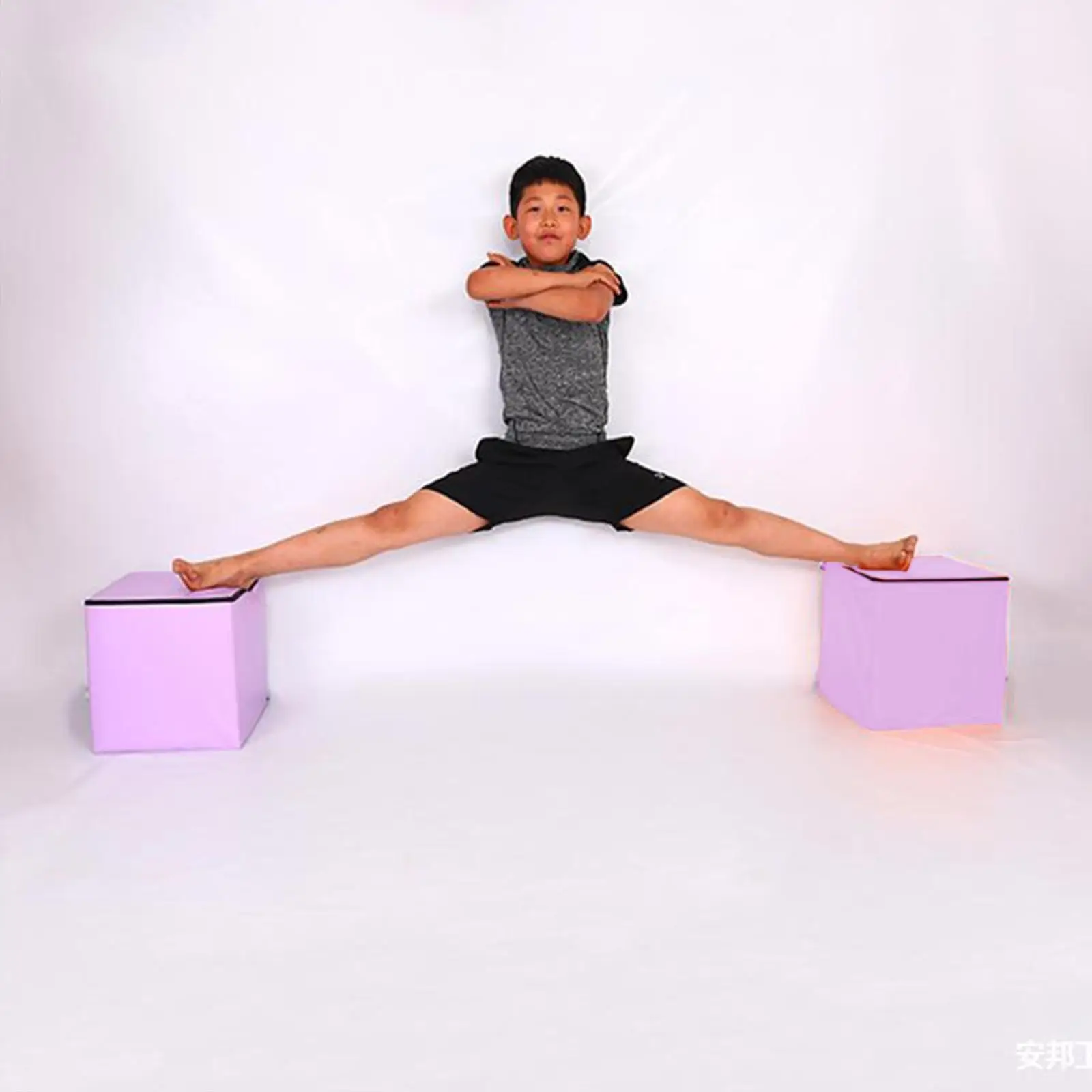 

Yoga Cube Stool PU Leather Home Footrest Flexible Bench for Yoga Room Lounge Fitness Accessory