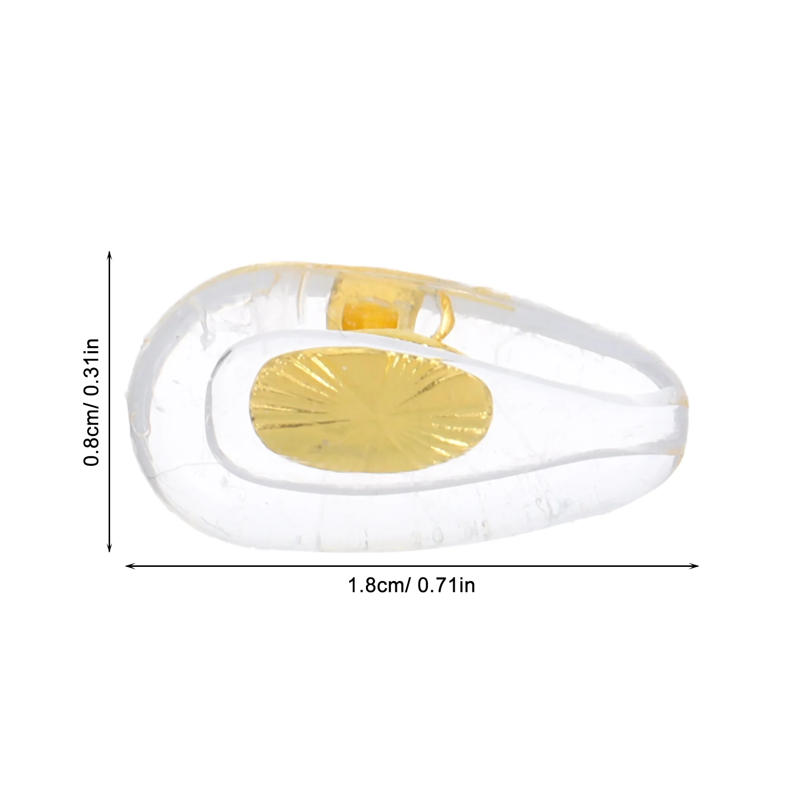 Metal Core Eyeglass Nose Pads Soft Silicone Replacement For Glasses Sunglasses Anti-Slip Grip Repair Tool