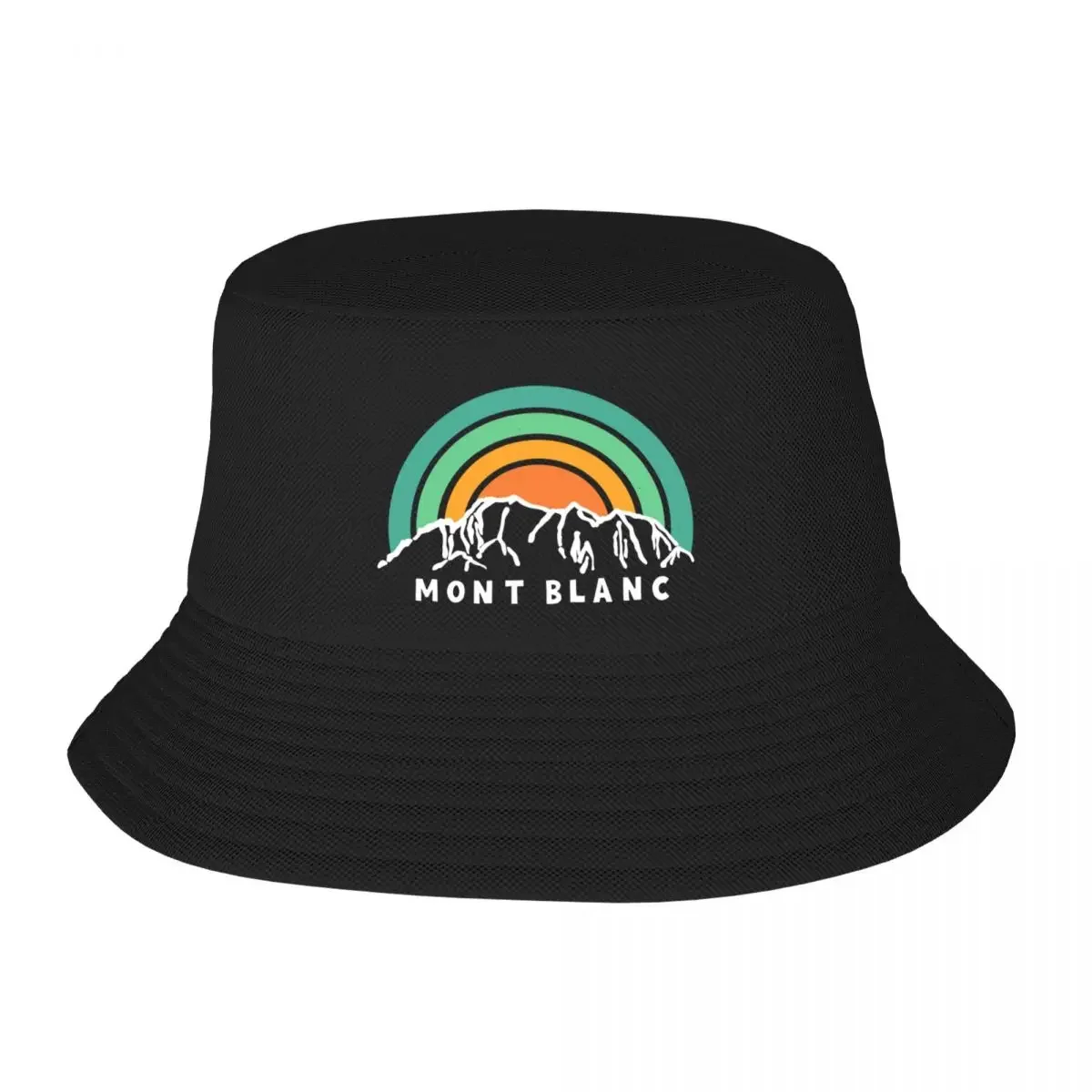 Mont Blanc 4810 Mountain TMB Savoy Trekking Tour Hiking in France Italy Bucket Hat Hat hard hat Ladies Men's