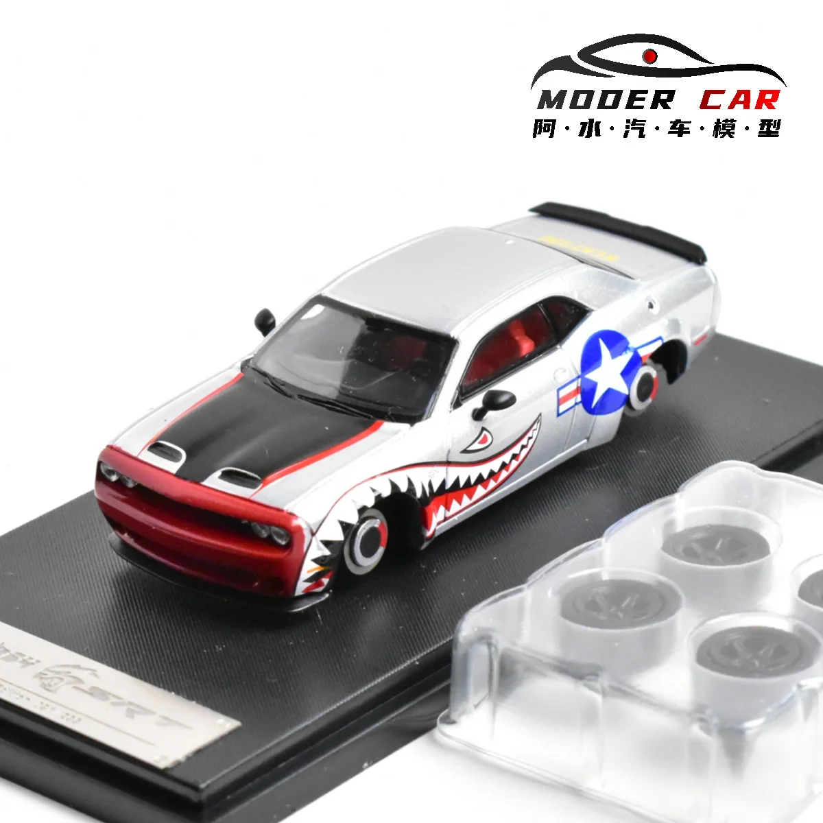 

FINE WORKS FW 1:64 SRT Hellcat для взрослых, хобби, литая под давлением модель автомобиля