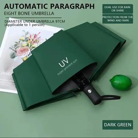 자외선 차단 만화 우산, 맑은 비 오는 날, 자동 접이식 학생 휴대용 파라솔, 쉐이드 액세서리, 야외 기어