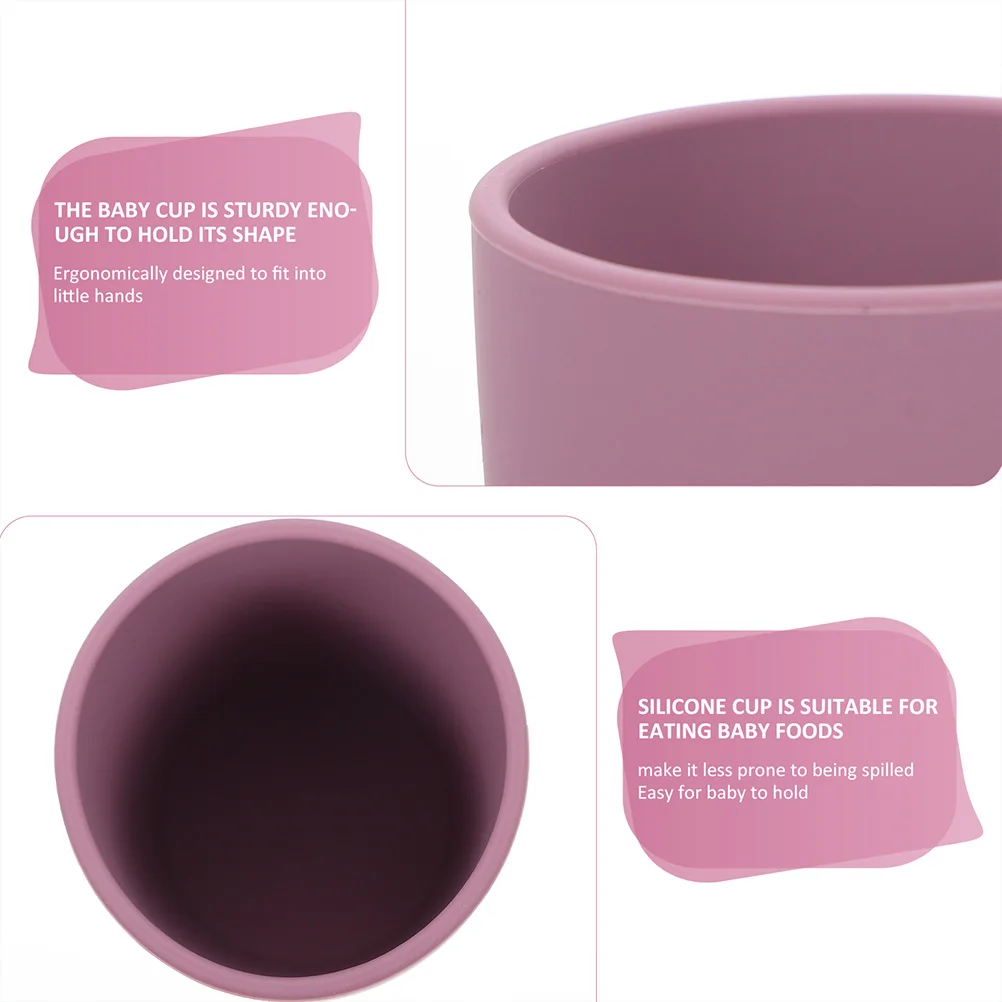 

2 шт. силиконовые детские чашки, гибкие удобные тренировочные чашки для малышей, питьевые добавки для кормления, детская чашка