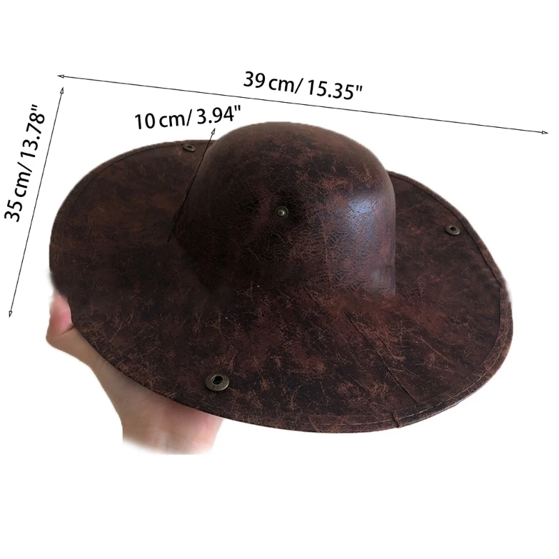 Breathable Cosplay Pirate Hats for Women Men Thick Fabric Cowboy Casual Hats DXAA images - 6