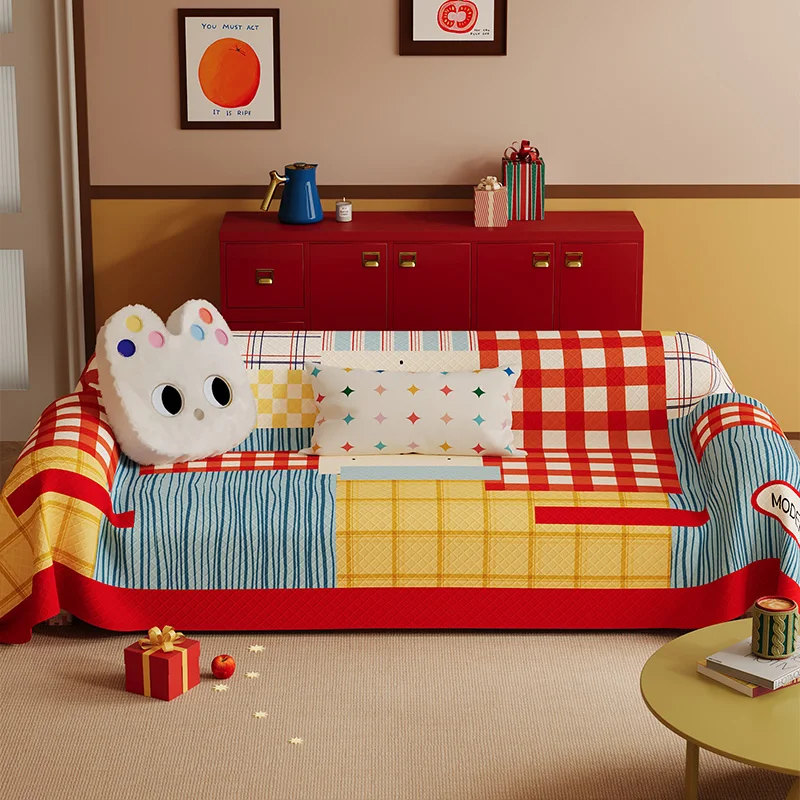 

All-season sofa towel, a whole full-cover dopamine sofa blanket, sofa cover