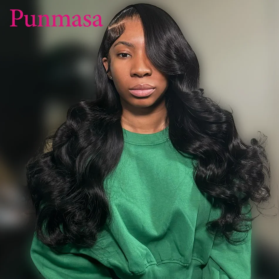 Punmasa Peruaanse Haar 200% 13X6 Lace Front Pruik Body Wave Donker Bordeauxrood Gekleurd 5X5 Transparant Kant Pruiken 13X4 Wear Go Mensenhaar