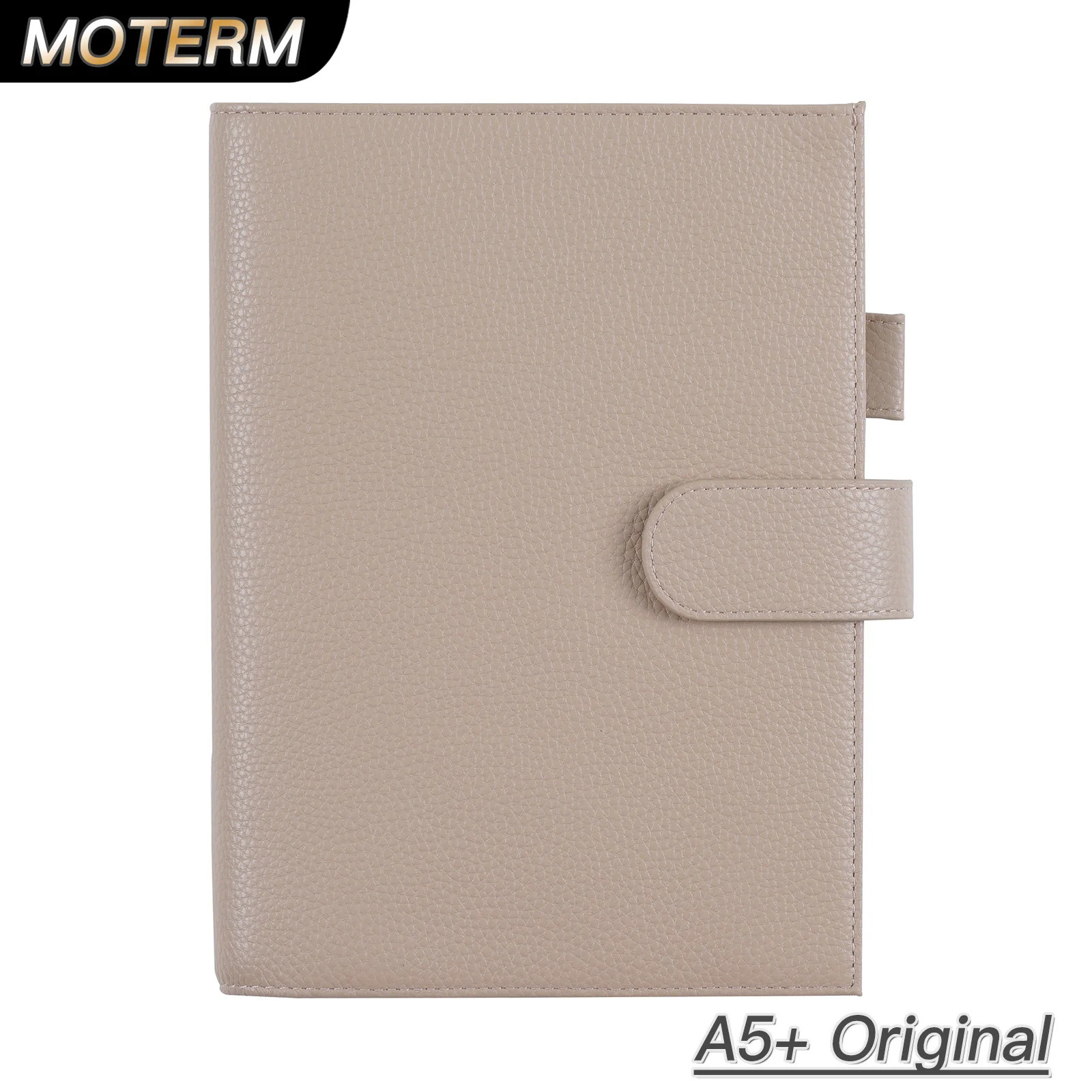 Moterm Original Series A5 Plus Cover for Hobonichi Cousin A5 Notebook Genuine Pebbled Grain Leather Planner Organizer Agenda