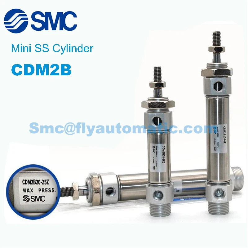 

SMC Stainless Steel Mini Cylinder CM2B20/CDM2B20-100A/125A/150A-175A-200A-250A-300A