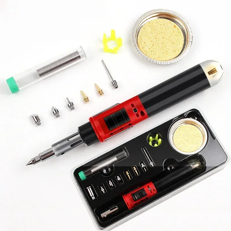 Hot sales  gas soldering iron with automatic ignition, adjustable temperature, inflatable gas, pen shaped maintenance, ele