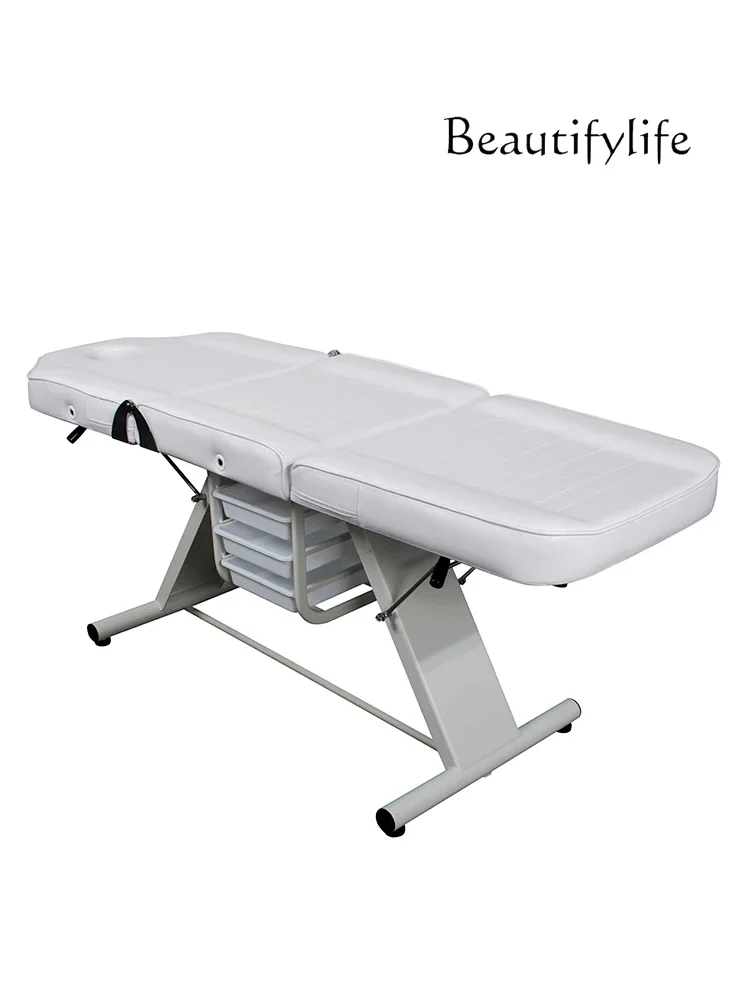 Cama plegable para uso de belleza, sofá de tatuaje reclinable multifuncional