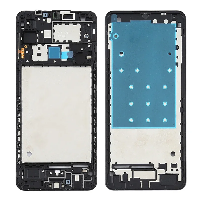 middle frame For Samsung Galaxy A12 A125 A125F Battery Back Cover Door Rear Housing Case With SIM Card Tray