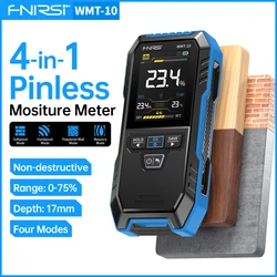 FNIRSI WMT-10 Hygrometer Inductive Wood Moisture Meter 17mm Measurement Depth